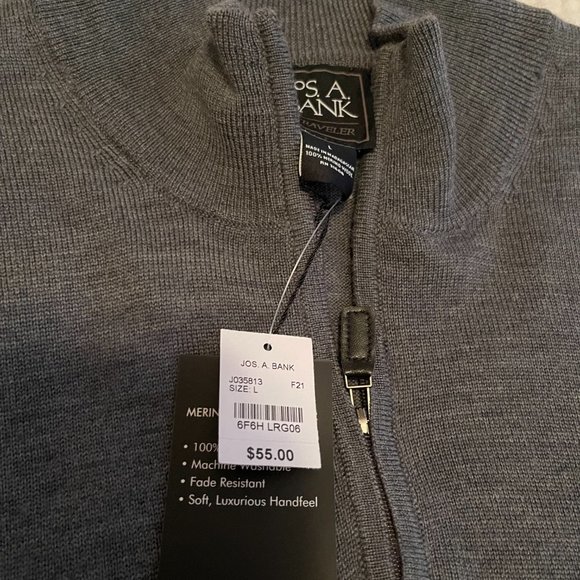 Mens Quarter Zip Sweater - Picture 2 of 2